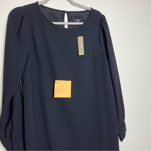 NWT J.Crew Long-Sleeve Shift Dress in Everyday Crepe Size 8 - Picture 13 of 13